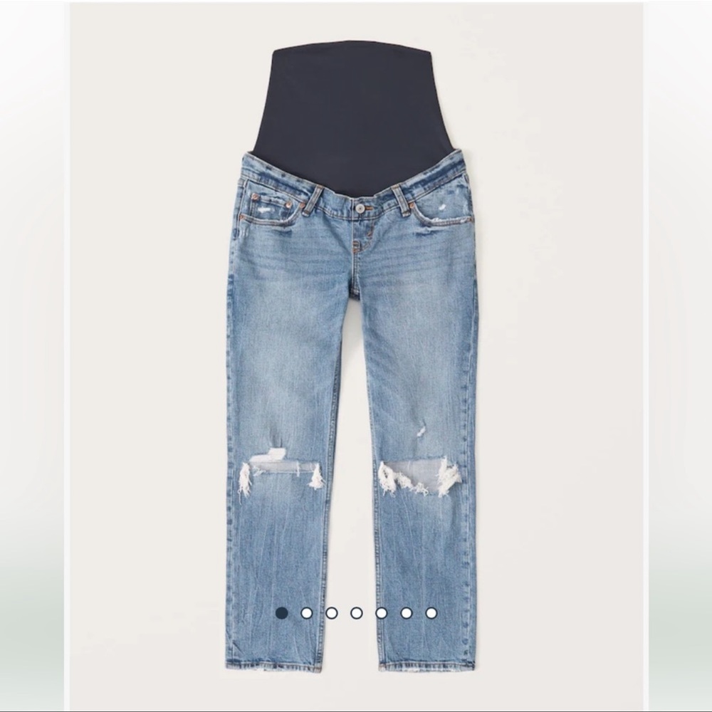 ABERCROMBIE & FITCH the ankle straight maternity jeans